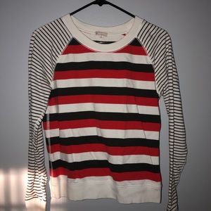 stripped sweatshirt